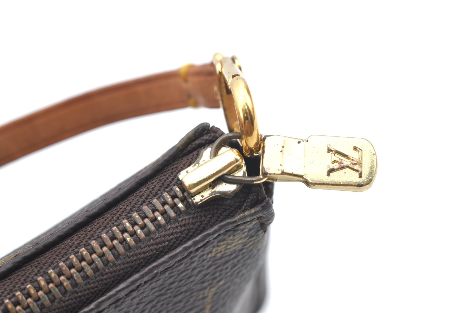 Authentic Louis Vuitton Monogram Pochette Accessoires Pouch M51980 LV K4064