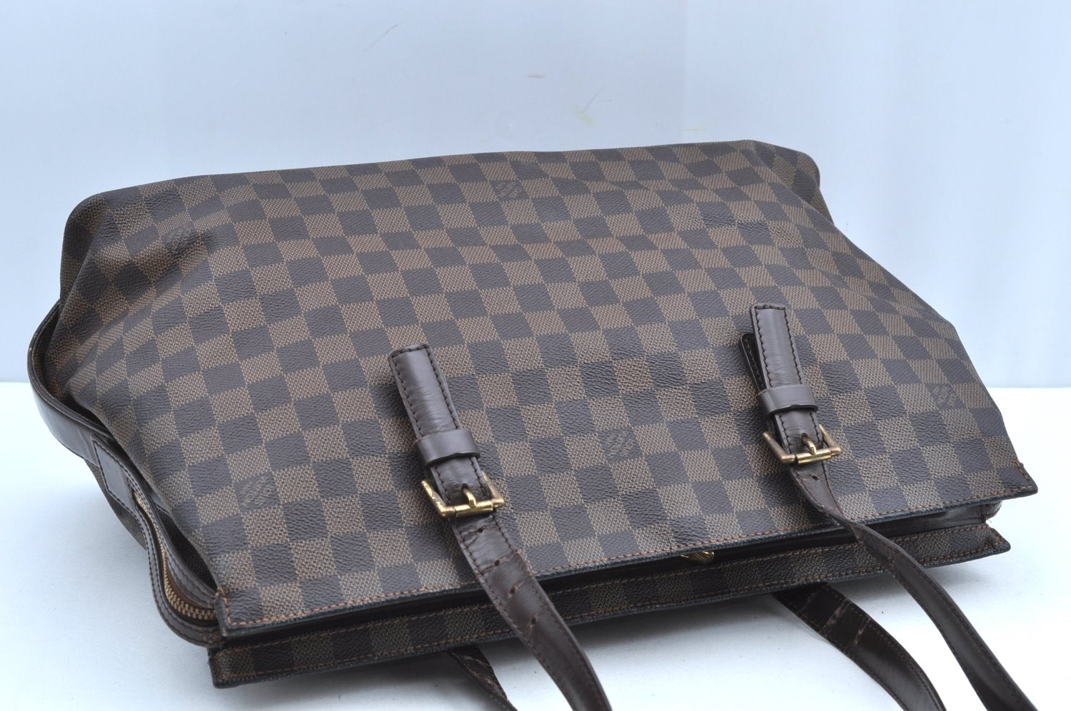 Authentic Louis Vuitton Damier Chelsea Shoulder Tote Bag N51119 LV K4065