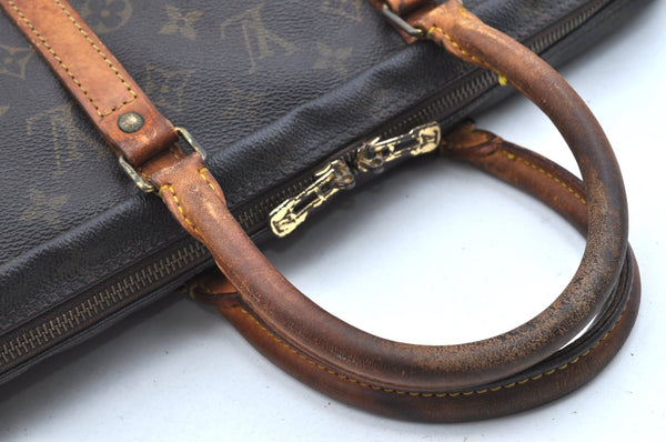 Authentic Louis Vuitton Monogram Porte Documents Voyage M40226 Briefcase K4069