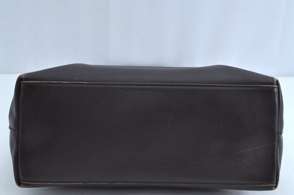 Authentic GUCCI Bamboo Shoulder Hand Bag Purse Leather 0013007 Brown K4070