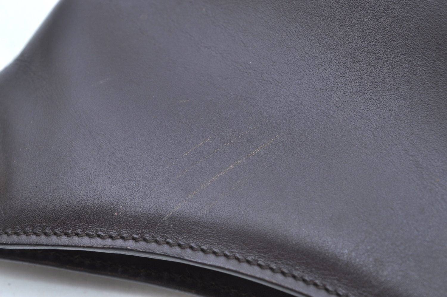 Authentic GUCCI Bamboo Shoulder Hand Bag Purse Leather 0013007 Brown K4070