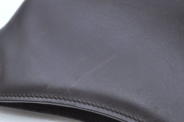 Authentic GUCCI Bamboo Shoulder Hand Bag Purse Leather 0013007 Brown K4070