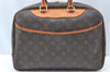 Authentic Louis Vuitton Monogram Deauville Hand Bag M47270 LV K4071