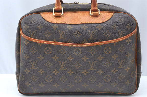 Authentic Louis Vuitton Monogram Deauville Hand Bag M47270 LV K4071