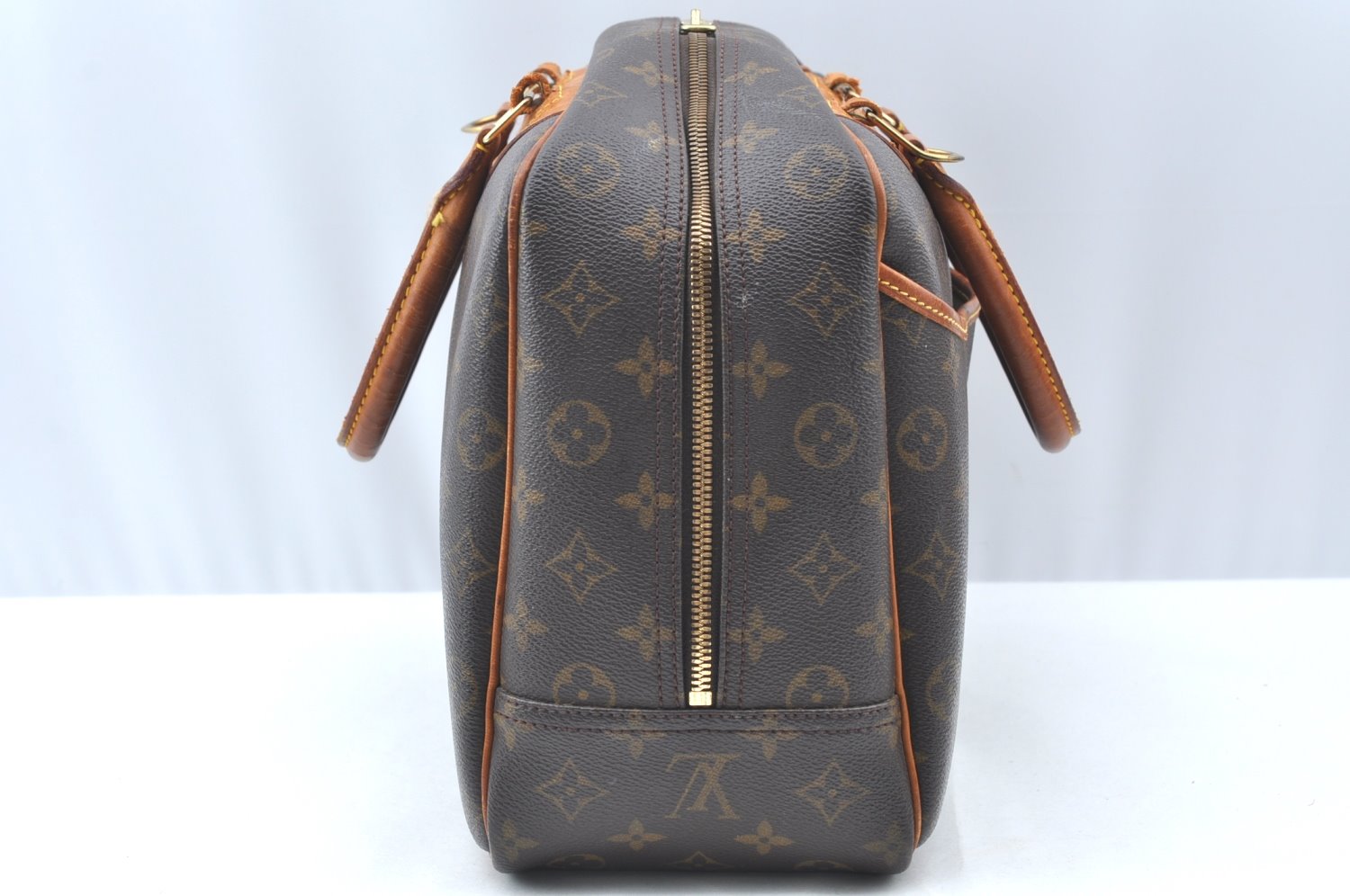 Authentic Louis Vuitton Monogram Deauville Hand Bag M47270 LV K4071