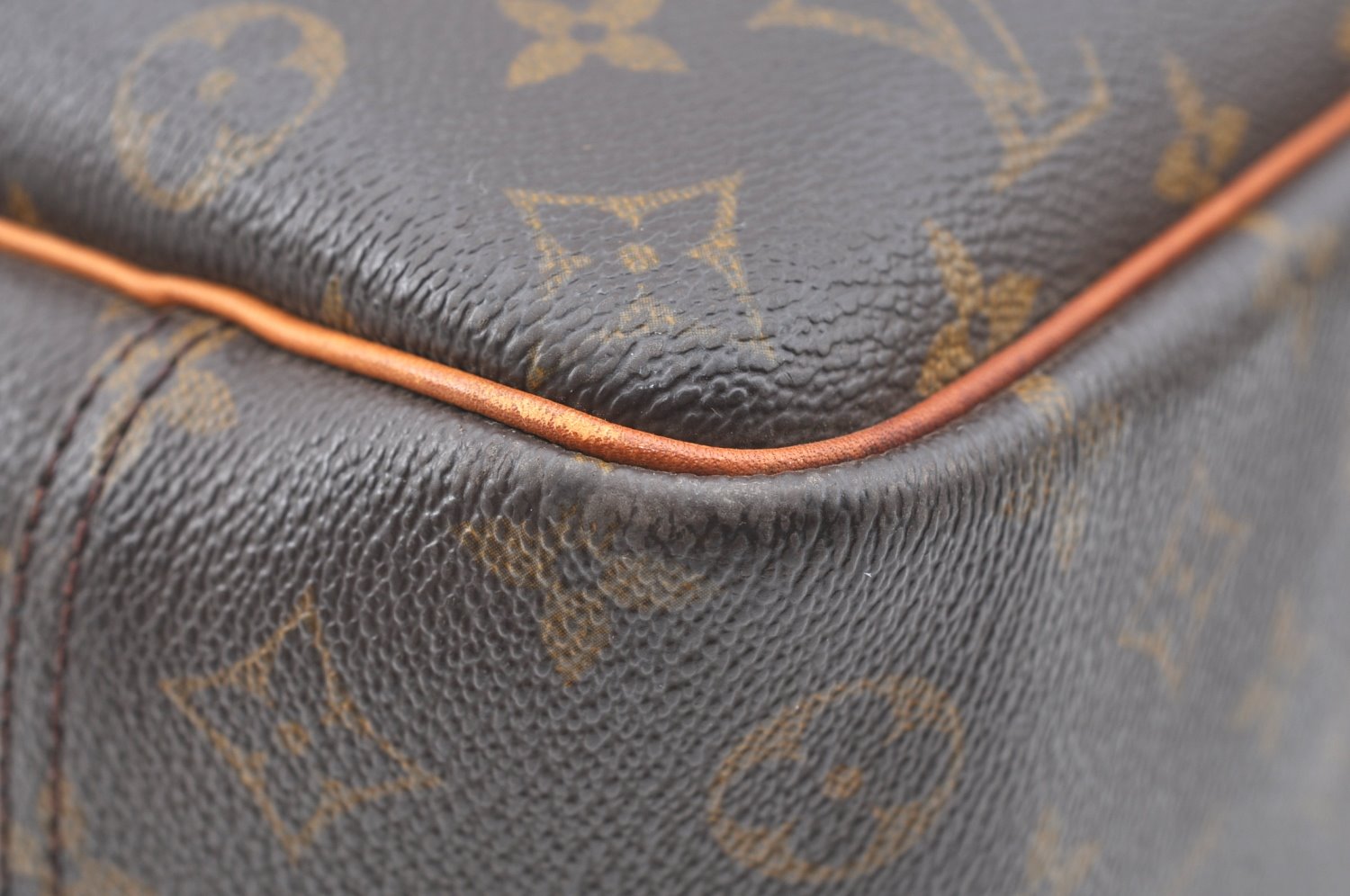 Authentic Louis Vuitton Monogram Deauville Hand Bag M47270 LV K4071