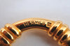 Authentic HERMES Scarf Ring BouEe Circle Design Gold Tone K4079