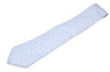 Authentic Louis Vuitton Necktie Tie Monogram Dots Pattern Silk Light Blue K4082