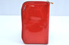 Authentic Louis Vuitton Vernis Eldridge Long Wallet Purse Red LV Junk K4083