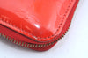 Authentic Louis Vuitton Vernis Eldridge Long Wallet Purse Red LV Junk K4083