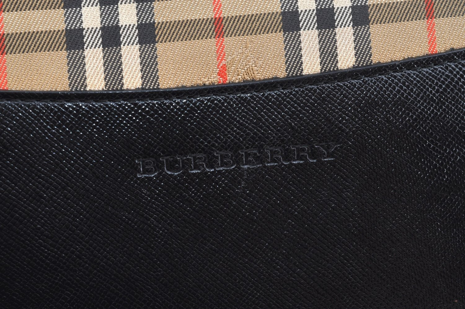 Authentic BURBERRY Nova Check Shoulder Tote Bag Canvas Leather Brown Beige K4086