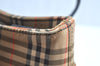 Authentic BURBERRY Nova Check Shoulder Tote Bag Canvas Leather Brown Beige K4086