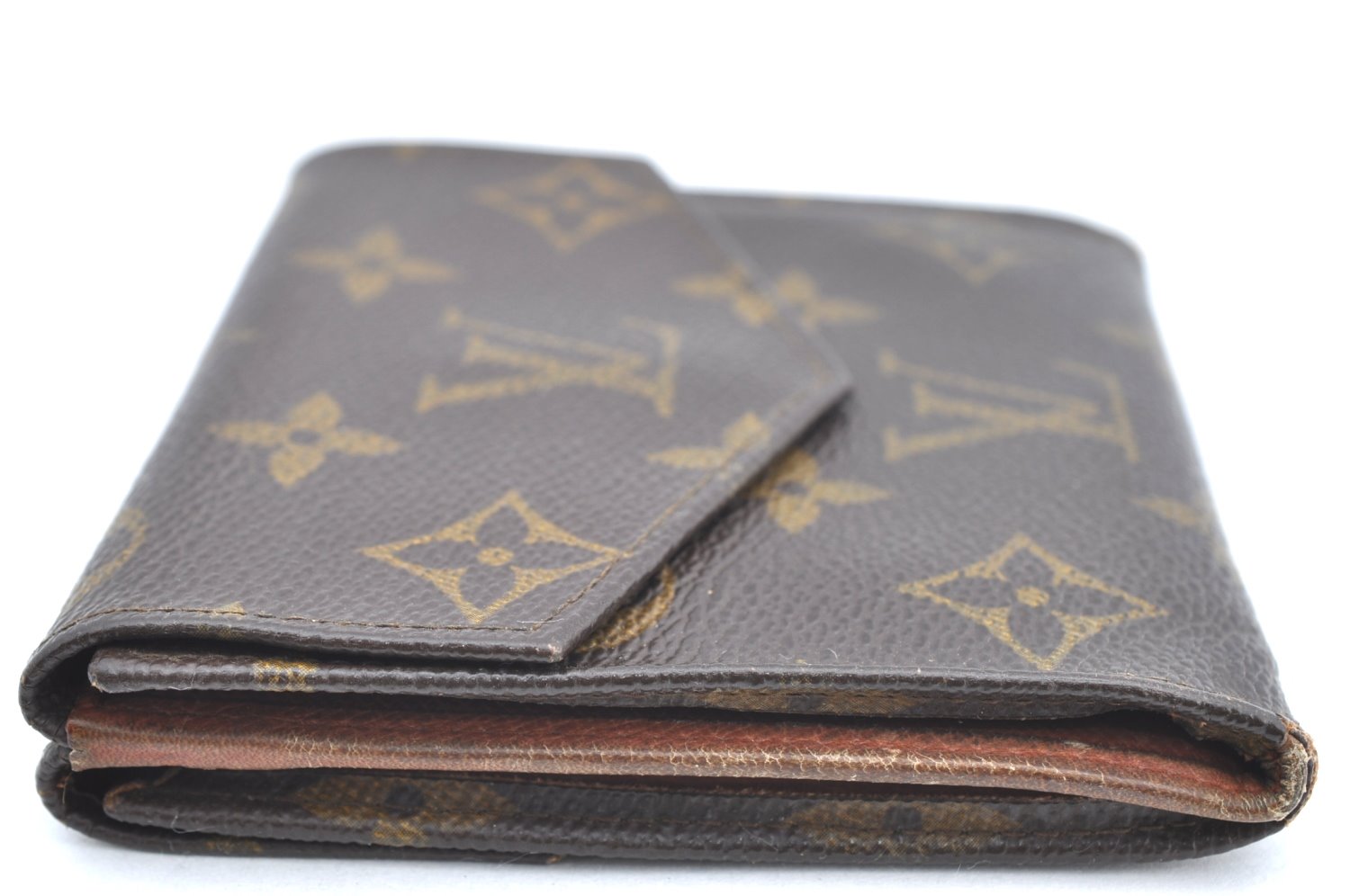 Authentic Louis Vuitton Monogram Porte Monnaie Billets Wallet M61660 LV K4087