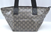Authentic GUCCI GG Crystal Shoulder Tote Bag PVC Leather 131228 Blue K4088