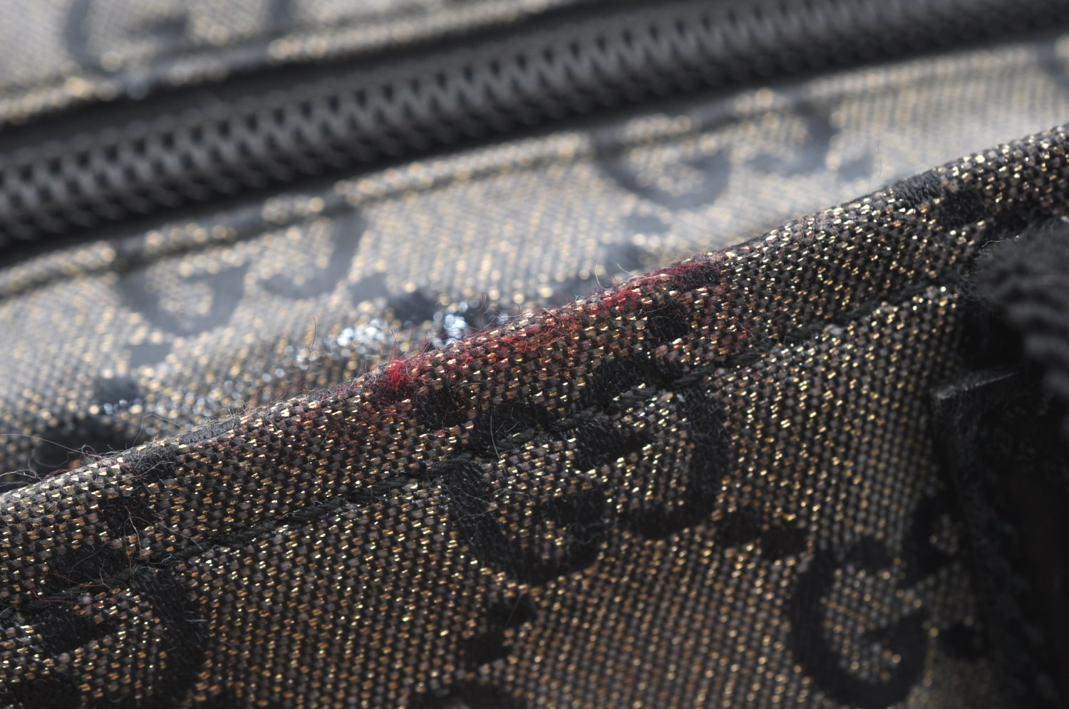 Authentic GUCCI GG Crystal Shoulder Tote Bag PVC Leather 131228 Blue K4088