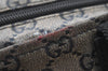 Authentic GUCCI GG Crystal Shoulder Tote Bag PVC Leather 131228 Blue K4088