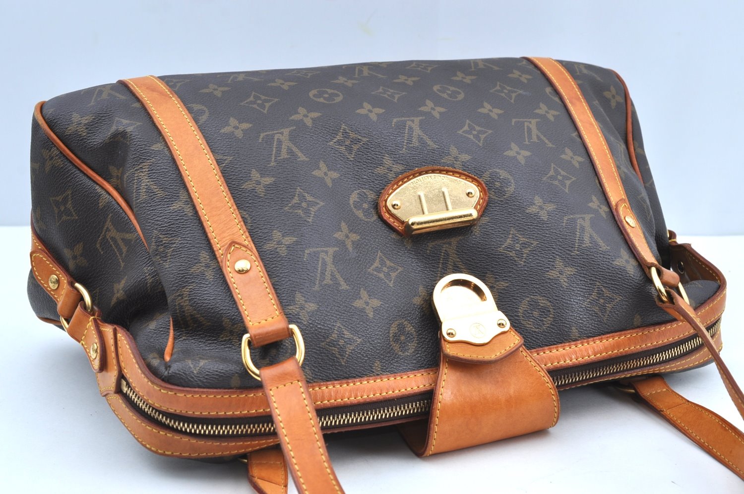 Authentic Louis Vuitton Monogram Stresa PM Shoulder Tote Bag M51186 Junk K4090