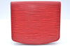 Authentic Louis Vuitton Epi Cuvette Coin Case Wallet Purse Red M63707 LV K4094