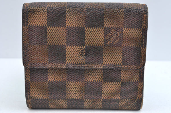 Auth Louis Vuitton Damier Porte Monnaie Billet Carte Credit N61652 Wallet K4096