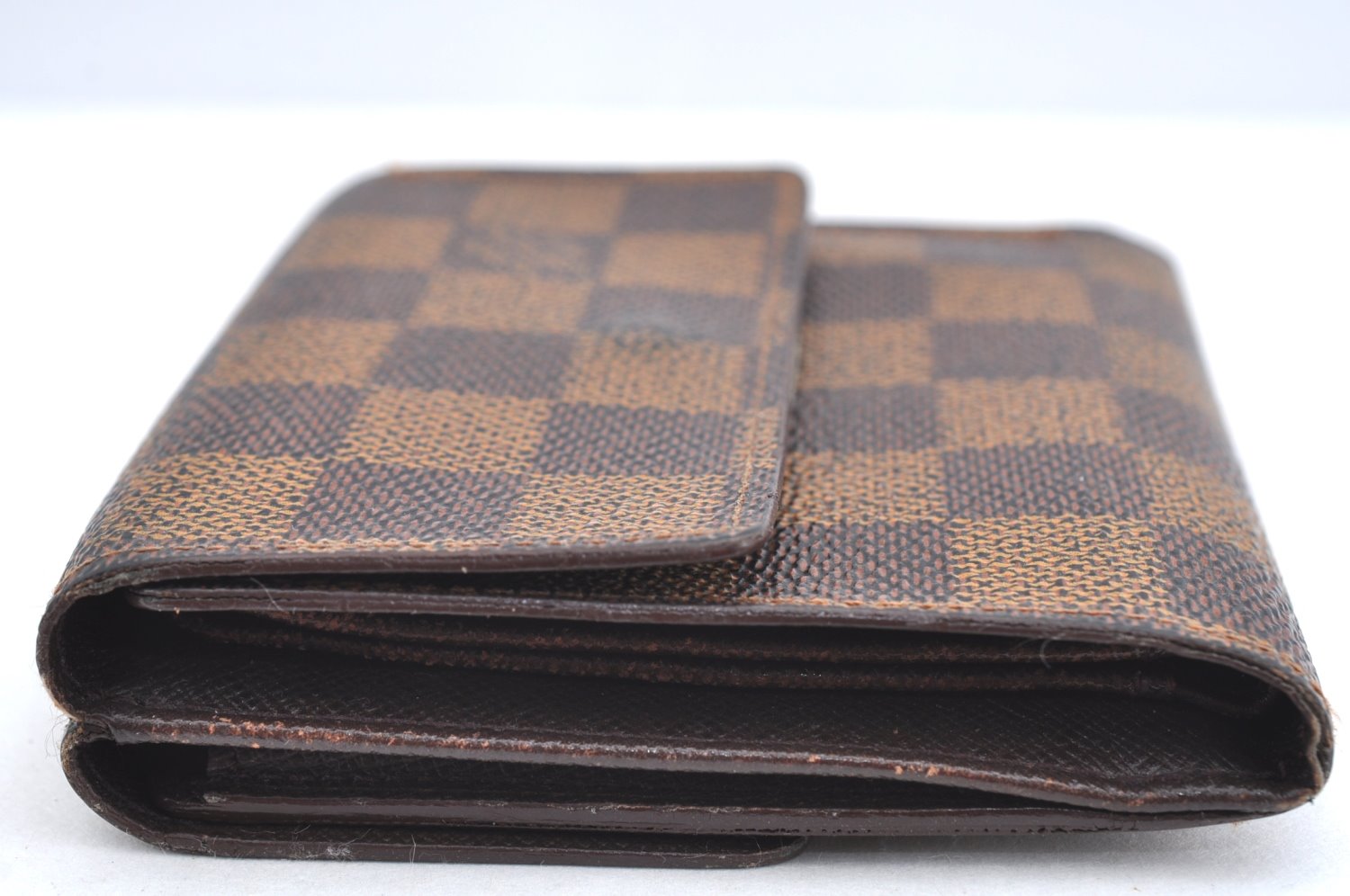 Auth Louis Vuitton Damier Porte Monnaie Billet Carte Credit N61652 Wallet K4096