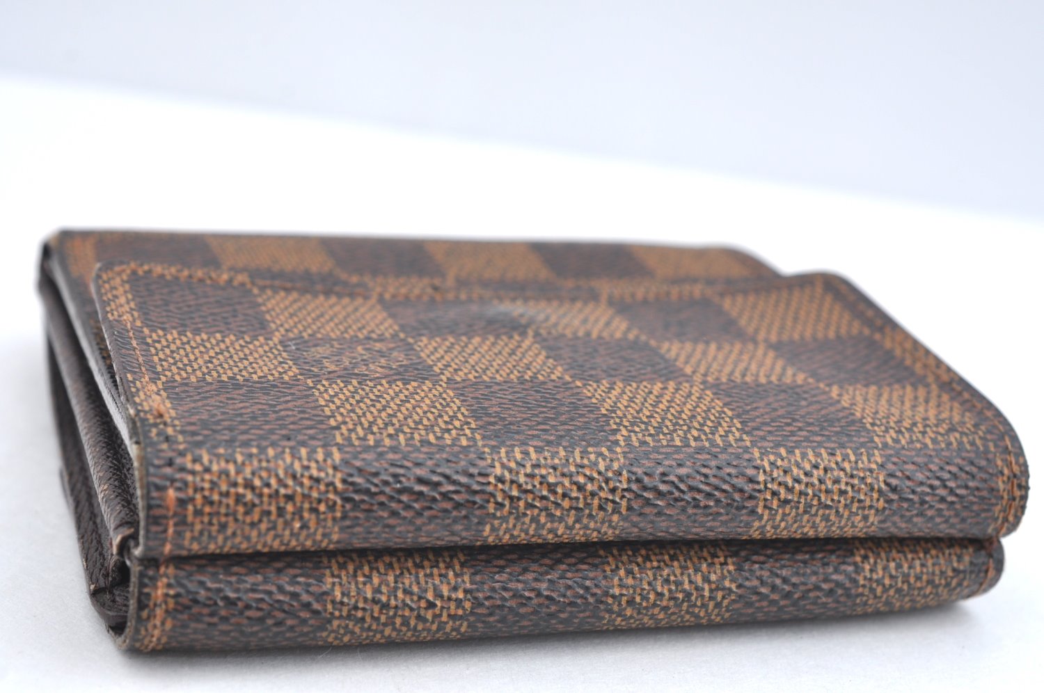 Auth Louis Vuitton Damier Porte Monnaie Billet Carte Credit N61652 Wallet K4096