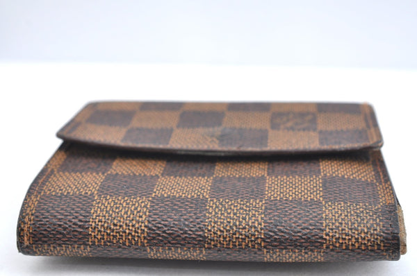 Auth Louis Vuitton Damier Porte Monnaie Billet Carte Credit N61652 Wallet K4096