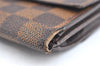 Auth Louis Vuitton Damier Porte Monnaie Billet Carte Credit N61652 Wallet K4096