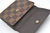 Auth Louis Vuitton Damier Porte Monnaie Billet Carte Credit N61652 Wallet K4096