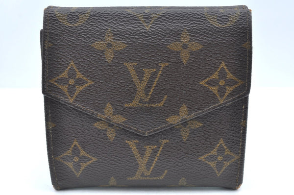 Authentic Louis Vuitton Monogram Porte Monnaie Billets Wallet M61660 LV K4097