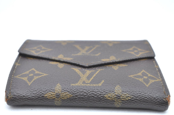 Authentic Louis Vuitton Monogram Porte Monnaie Billets Wallet M61660 LV K4097