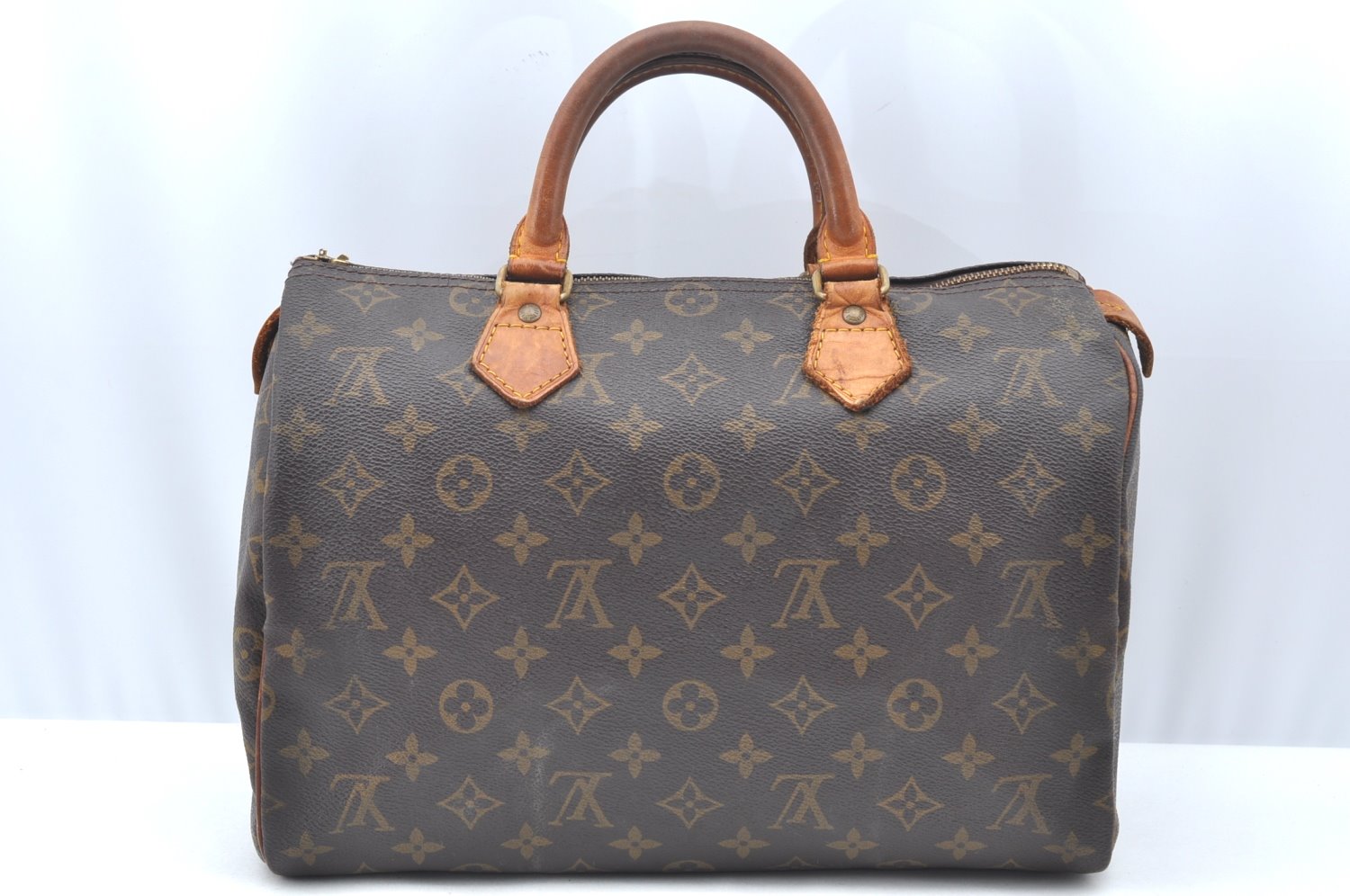 Authentic Louis Vuitton Monogram Speedy 30 Hand Boston Bag M41526 LV Junk K4101