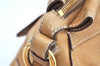 Authentic PRADA Vintage Leather 2Way Shoulder Hand Bag Beige K4106
