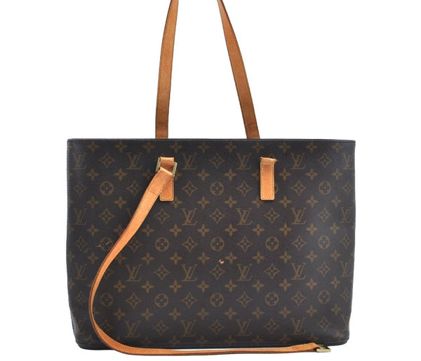 Authentic Louis Vuitton Monogram Luco Shoulder Tote Bag M51155 LV Junk K4107