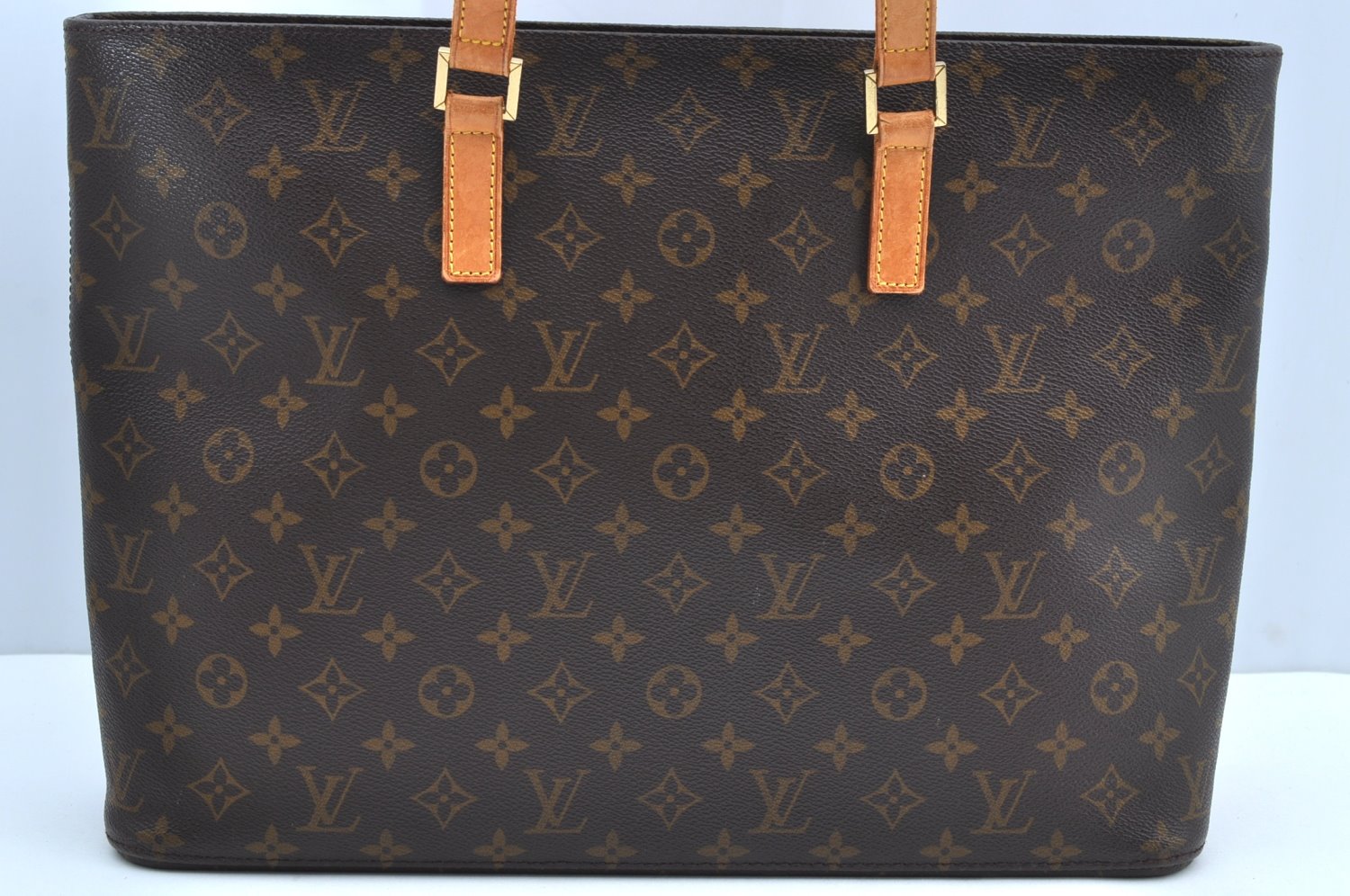 Authentic Louis Vuitton Monogram Luco Shoulder Tote Bag M51155 LV Junk K4107