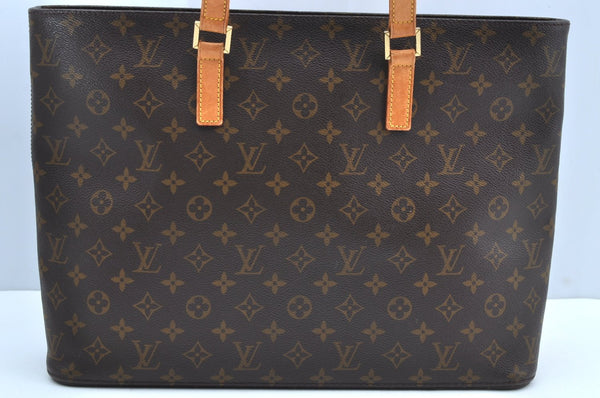 Authentic Louis Vuitton Monogram Luco Shoulder Tote Bag M51155 LV Junk K4107