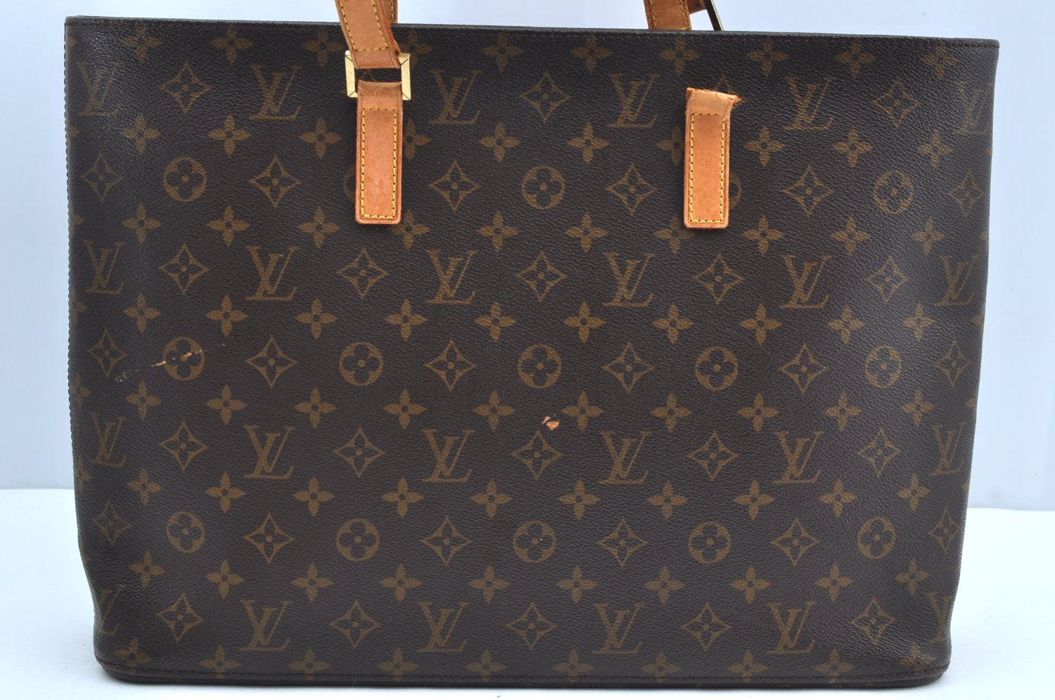 Authentic Louis Vuitton Monogram Luco Shoulder Tote Bag M51155 LV Junk K4107