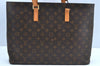 Authentic Louis Vuitton Monogram Luco Shoulder Tote Bag M51155 LV Junk K4107