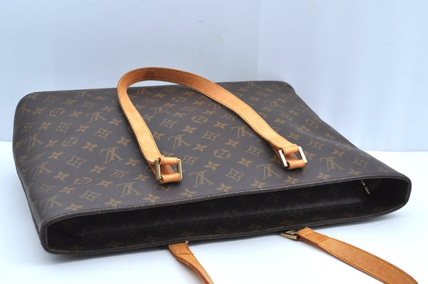 Authentic Louis Vuitton Monogram Luco Shoulder Tote Bag M51155 LV Junk K4107