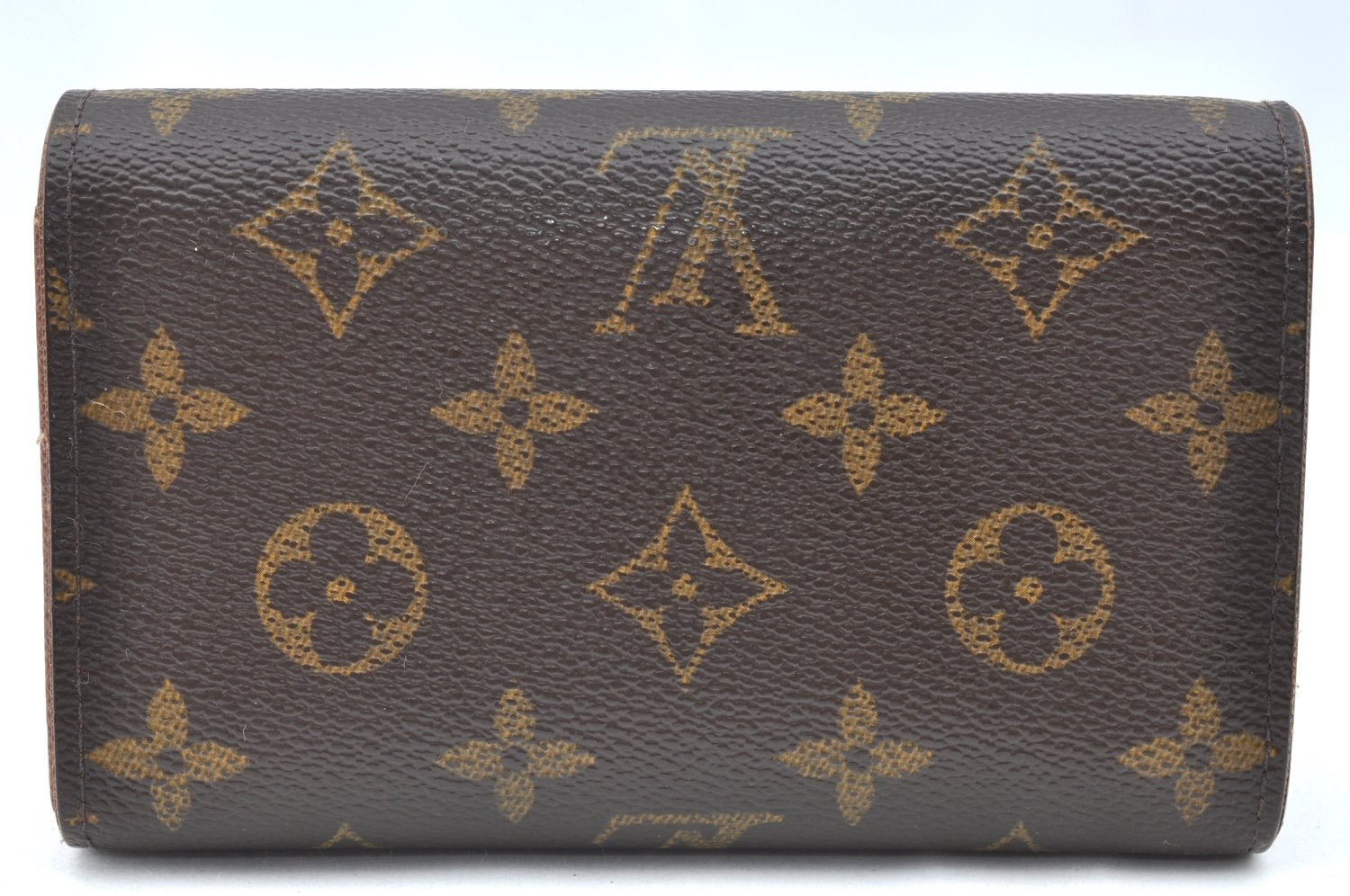 Auth Louis Vuitton Monogram Porte Monnaie Billets Tresor Wallet M61730 LV K4114