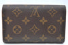 Auth Louis Vuitton Monogram Porte Monnaie Billets Tresor Wallet M61730 LV K4114