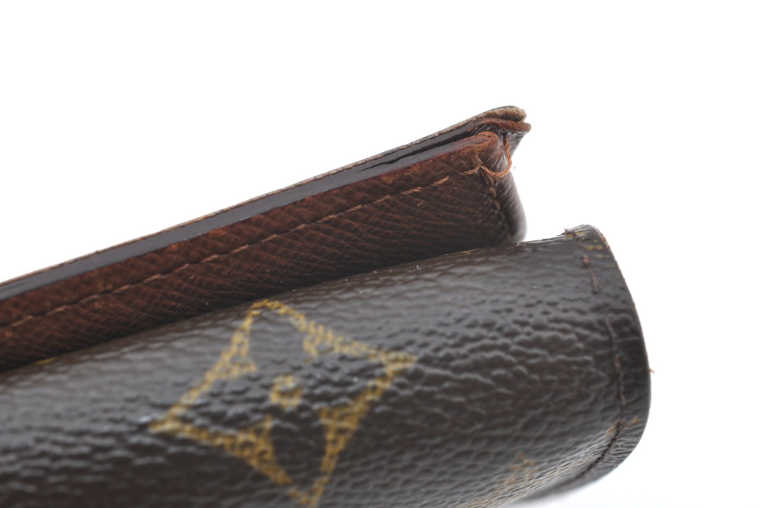 Auth Louis Vuitton Monogram Porte Monnaie Billets Tresor Wallet M61730 LV K4114