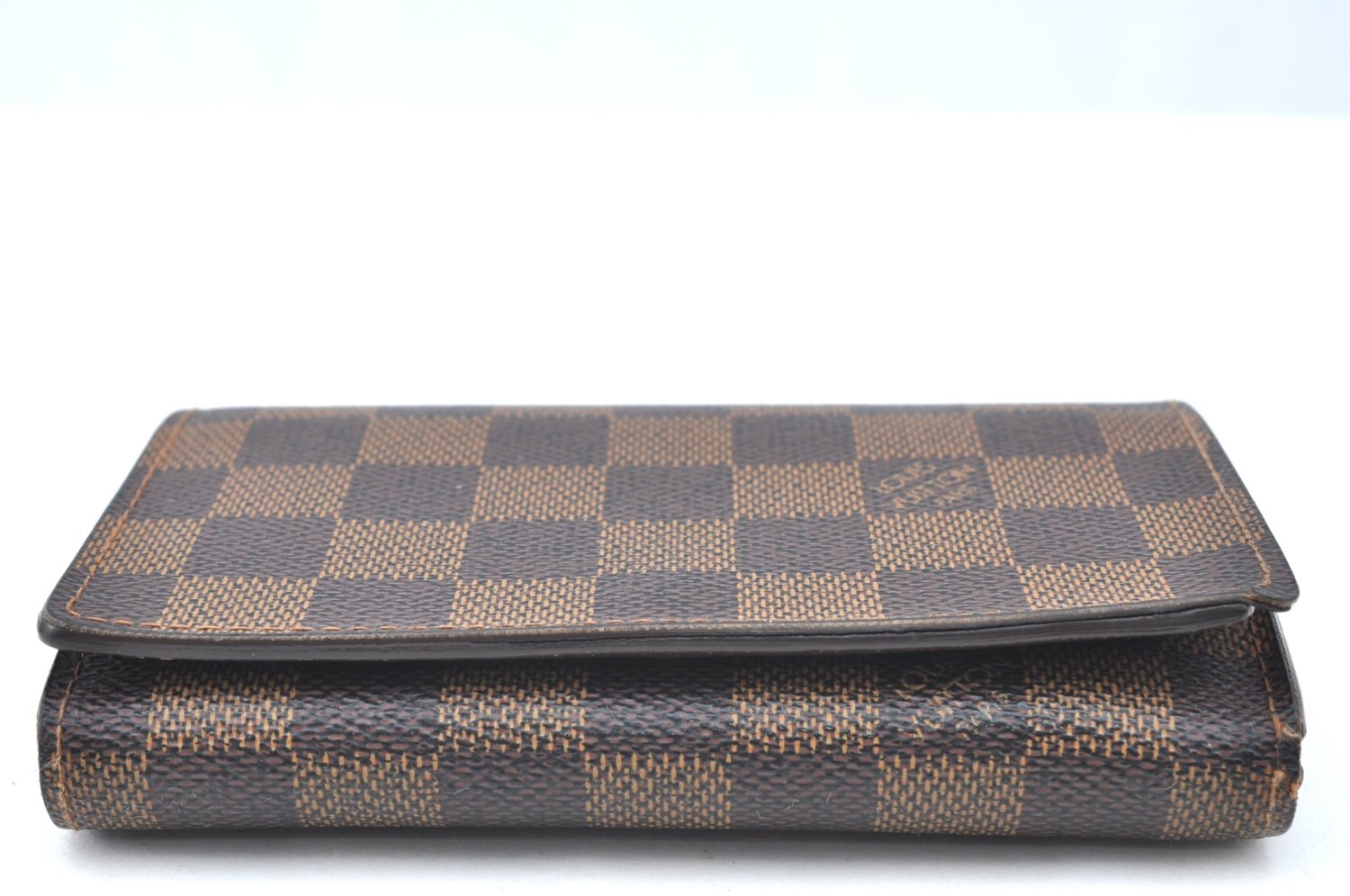 Authentic Louis Vuitton Damier Portefeuille Tresor Wallet Purse N61736 LV K4115