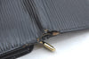 Auth Louis Vuitton Epi Pochette Porte Monnaie Credit Wallet M63572 Black K4116