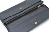 Auth Louis Vuitton Epi Pochette Porte Monnaie Credit Wallet M63572 Black K4116