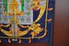 Authentic HERMES Carre 90 Scarf "HOMMAGE A CHARLES GARNIER" Silk Navy K4117