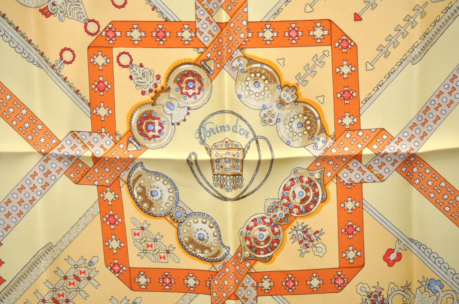 Authentic HERMES Petit Carre 40 Scarf Handkerchief 