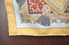 Authentic HERMES Petit Carre 40 Scarf Handkerchief "Brins dor" Silk Yellow K4118