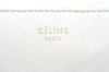 Authentic CELINE Horizontal Cabas Bicolor Long Wallet Leather White Gray K4119