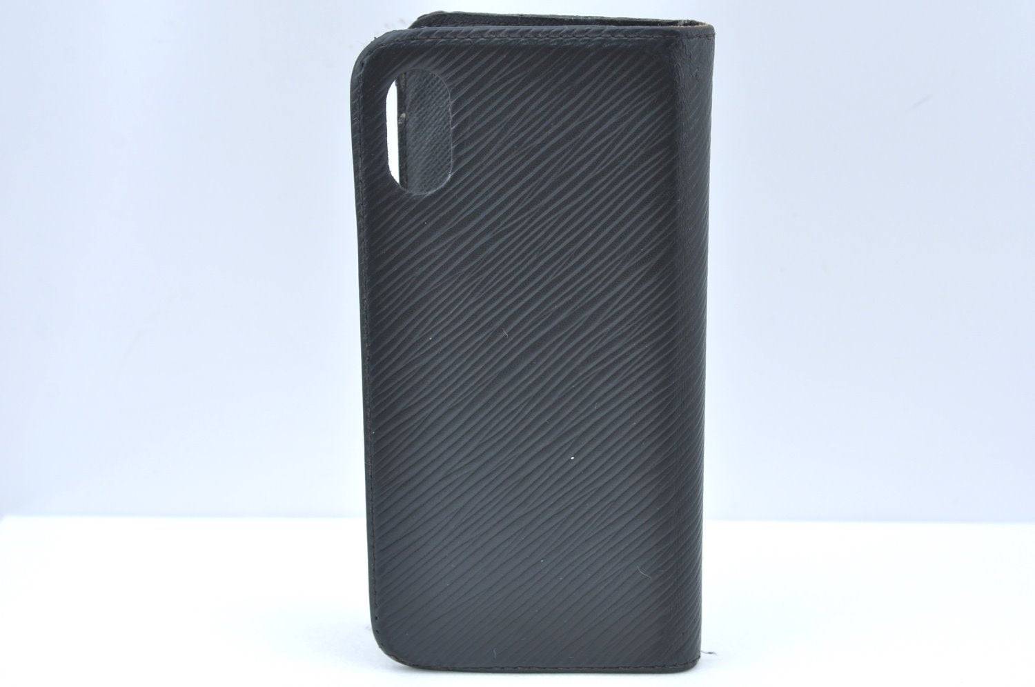 Authentic Louis Vuitton Epi Leather Folio Iphone X Case Black M64469 LV K4120