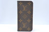 Authentic Louis Vuitton Monogram Folio Iphone 7 8 Case Pink M61906 LV K4121